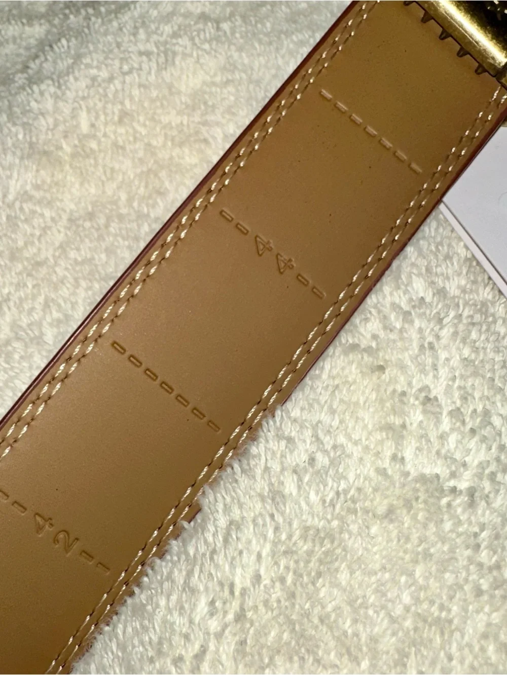 NWT Mio Marino Brown Leather Gold Vintage Linxx Ratchet Dress Belt Sz 28-44